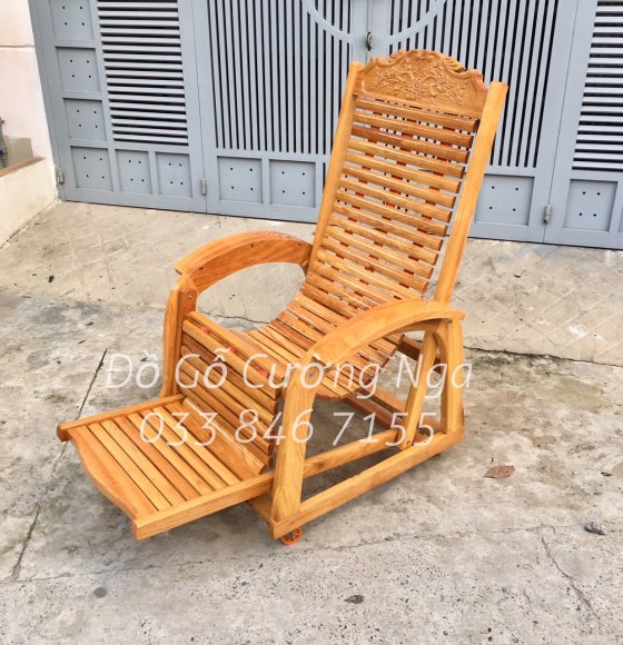 Ghế Dây Gỗ Gõ Đỏ - Loại 3 Dây Lá To 