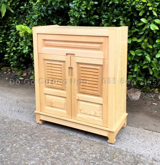 Tủ Giày Dép Gỗ Sồi Nga 80cm - Lá Sách 