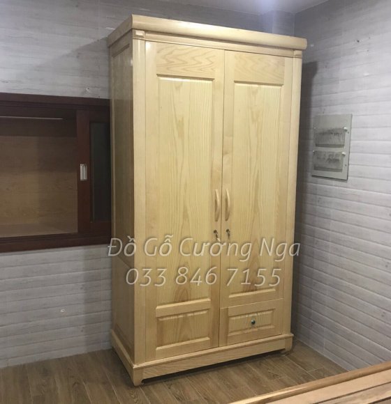 Combo giường tủ gỗ sồi - nhà nghỉ - khach sạn