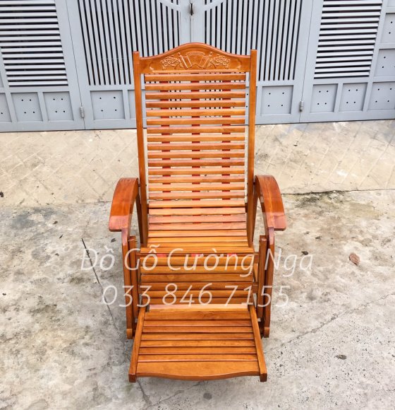 Ghế Dây Gỗ Căm Xe - Loại 3 Dây Lá To 