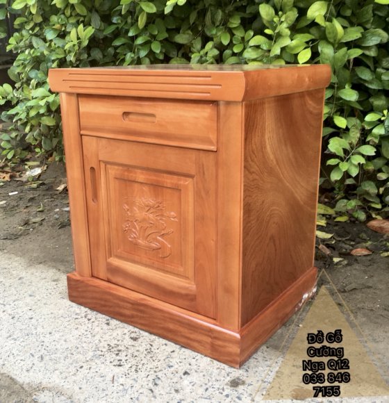 Tủ Đầu Giường Gỗ Xoan Đào Cánh 