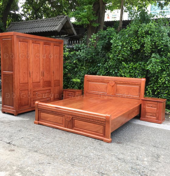 Combo phòng ngủ gỗ Hương Đá HĐ 06
