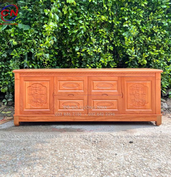 Kệ Tivi Gỗ Đinh Hương Mẫu Quẩy 1m8 Trả Đơn Khách Đặt