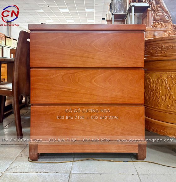 Tủ Combos Gỗ Xoan Đào (Tủ Nhật) 3 Ngăn Kéo Đa Năng 80cm