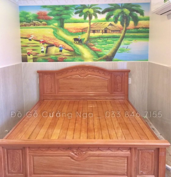 Giường ngủ gỗ đinh hương mẫu nữ hoàng giao khahc ( Gò Vấp ) 