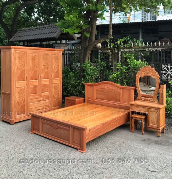 Bộ combo phòng ngủ gỗ Đinh Hương ( CB 4T ) 
