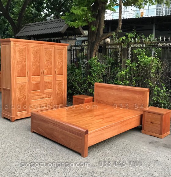 Combo phòng ngủ gỗ đinh hương ĐH 0.3