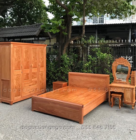 Combo phòng ngủ gỗ đinh hương cao cấp  ĐH 0.5