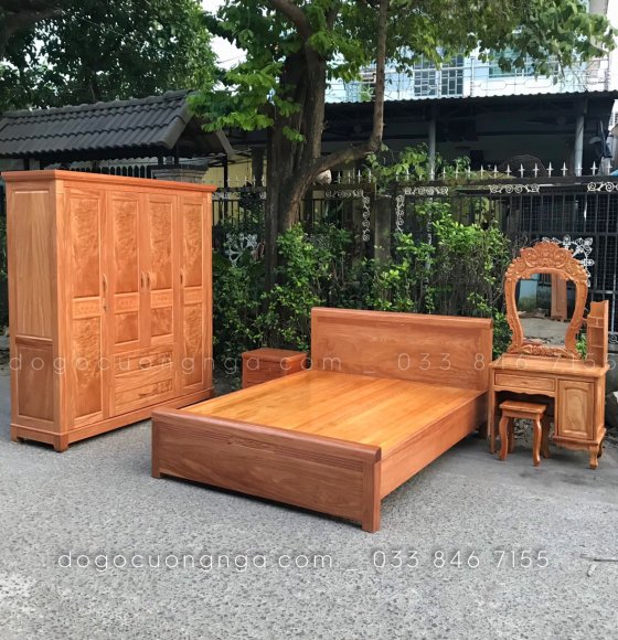 Combo phòng ngủ gỗ đinh hương ĐH 0.4