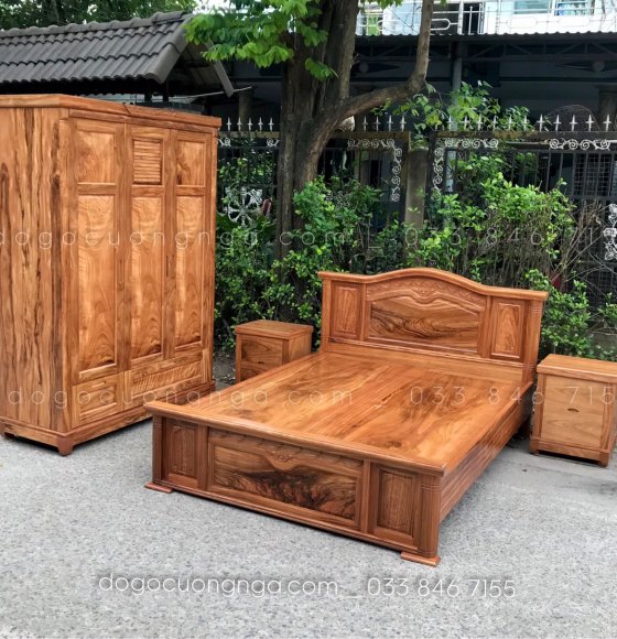 Bộ Combo Phòng Ngủ Gỗ Hương Xám - CB 42