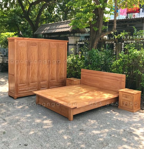 Combo phòng ngủ gỗ đinh hương ĐH 0.2