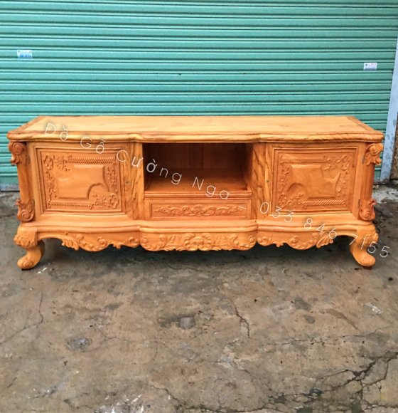 Kệ TiVi Gỗ Gõ Đỏ Mẫu Lu Y 1m8