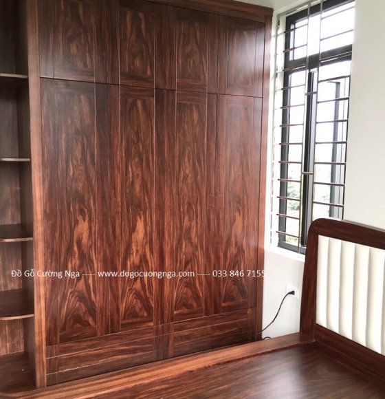 Tủ áo gỗ cẩm giao khách ( hàng  đặt )