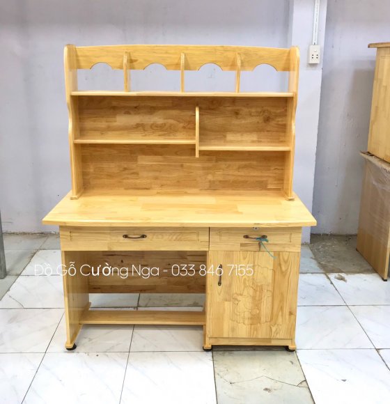 Bàn học sinh gỗ thông 1m và 1m2 