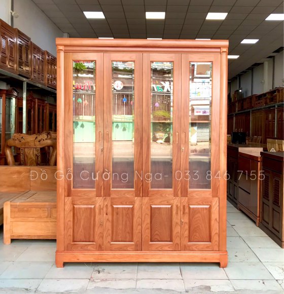 Tủ Đựng Hồ Sơ Tủ Sách 1m6 Gỗ Xoan Đào 