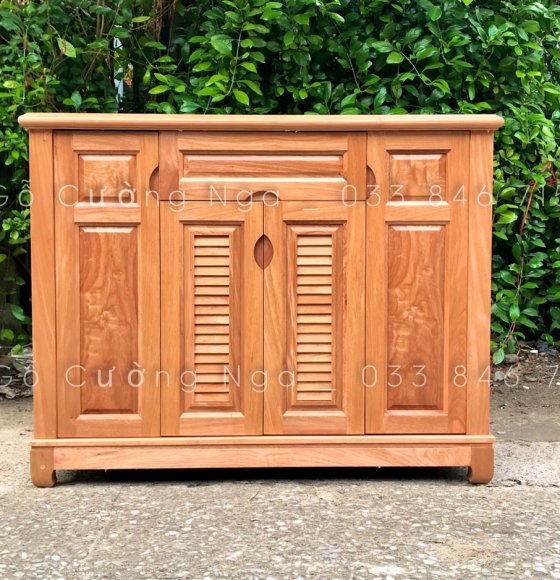 Tủ Giày Dép Gỗ Đinh Hương 4 Cánh Cao Cấp 