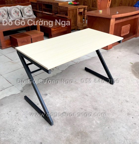 Bàn Làm Việc Chân Sắt 1m2 Chữ Z Giá Rẻ 