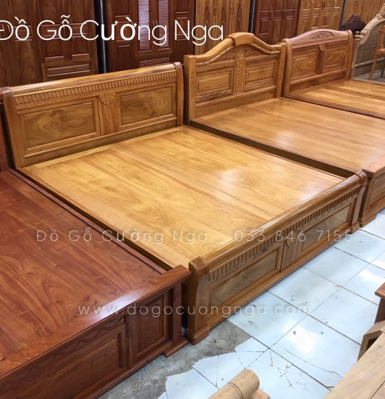 Giường Gỗ Gõ Đỏ GN 29.1