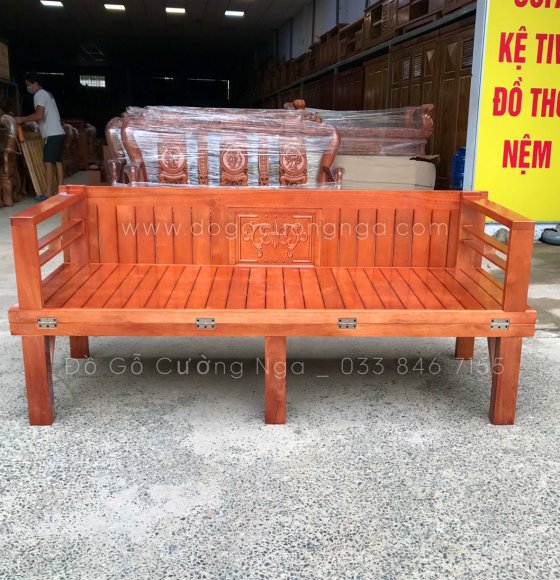 Giường Gấp Gỗ Sồi Thông Minh Chân Cao Đa Kích Thước ĐN 01.12