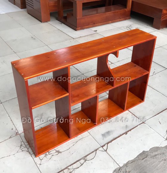 Kệ Sách Treo Tường Gỗ Cao Su 1m 01