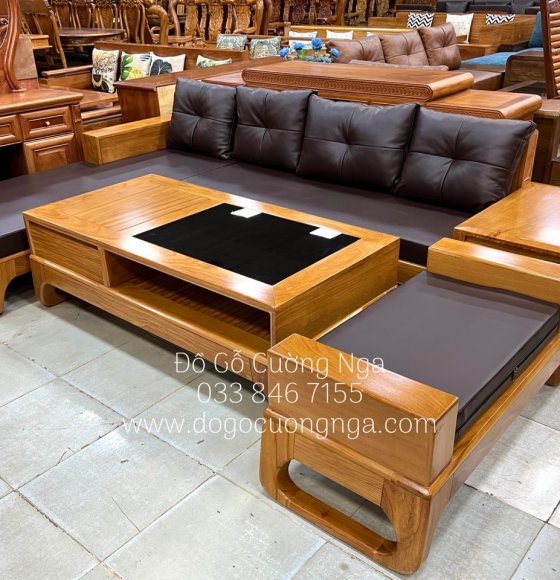 Bàn ghế phòng khách gỗ - sofa gỗ - salon gỗ cao cấp - hiện đại ...