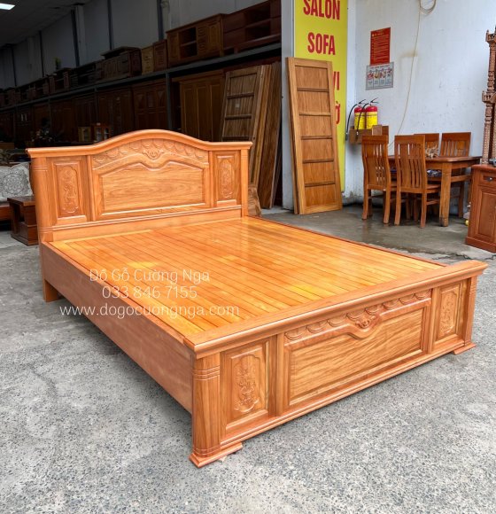 Giường Gỗ Đinh Hương Mẫu Nữ Hoàng Vạt Phản