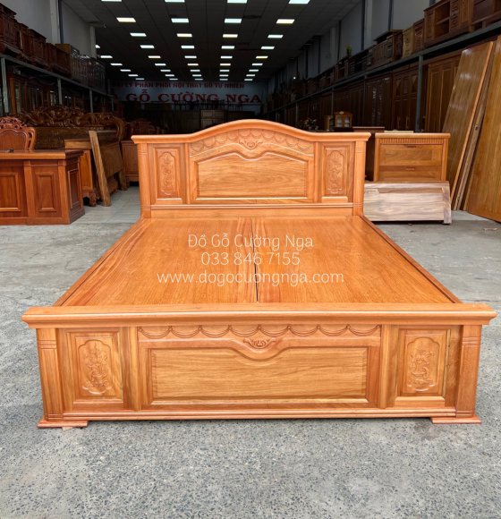 Giường gỗ đinh hương nữ hoàng - phản liền 