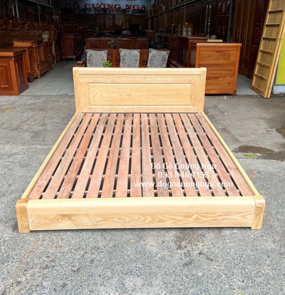 Giường Chân Thấp Kiểu Nhật Gỗ Sồi Nga Giá Rẻ 