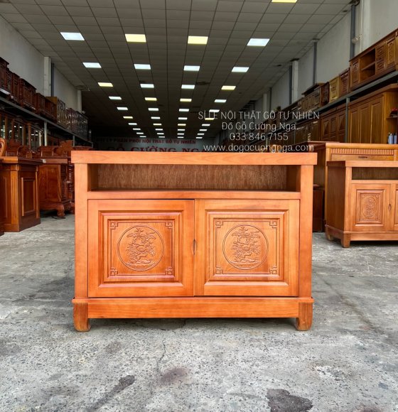 Tủ kệ tivi gỗ xoan đào 1m hiện đại đẹp giá rẻ 