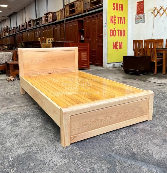 Giường Gỗ Sồi Nga 1m2 Giá Rẻ 