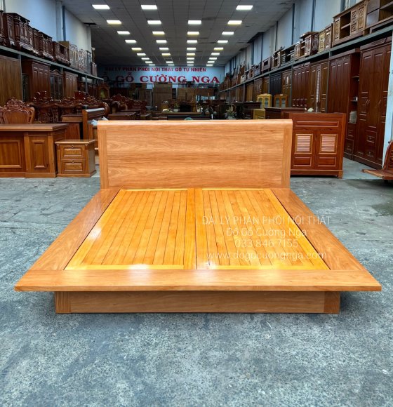 Giường Ngủ Kiểu Nhật Gỗ Đinh Hương Phản Thưa Giá Rẻ Bền Đẹp