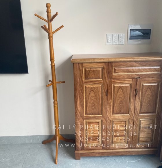 Tủ Giày Dép Gỗ Hương Xám 3 Cánh Cao 1m2 Lá Sách Mới Nhất 
