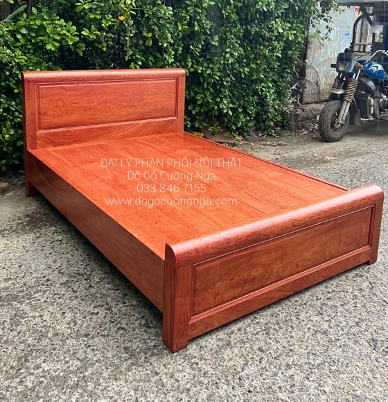 Giường Ngủ Gỗ Hương Đá Hiện Đại 1m4x2m Phản Liền 