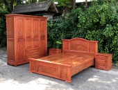 Mua combo phòng ngủ gỗ Hương Đá ở đâu UY TÍN - CHẤT LƯỢNG tại cơ sở  Đồ Gỗ Cường Nga 
