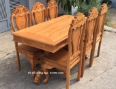 Nhưng mẫu bàn ghế ăn gõ đỏ cao cấp 