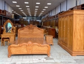 Mẫu combo phòng ngủ gỗ gõ đỏ cao cấp giá tốt tại TP HCM 