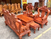 Tóp 5 Mẫu Salon Gỗ Phòng Khách Cuốn Hút Tài Lộc Phong Thủy 